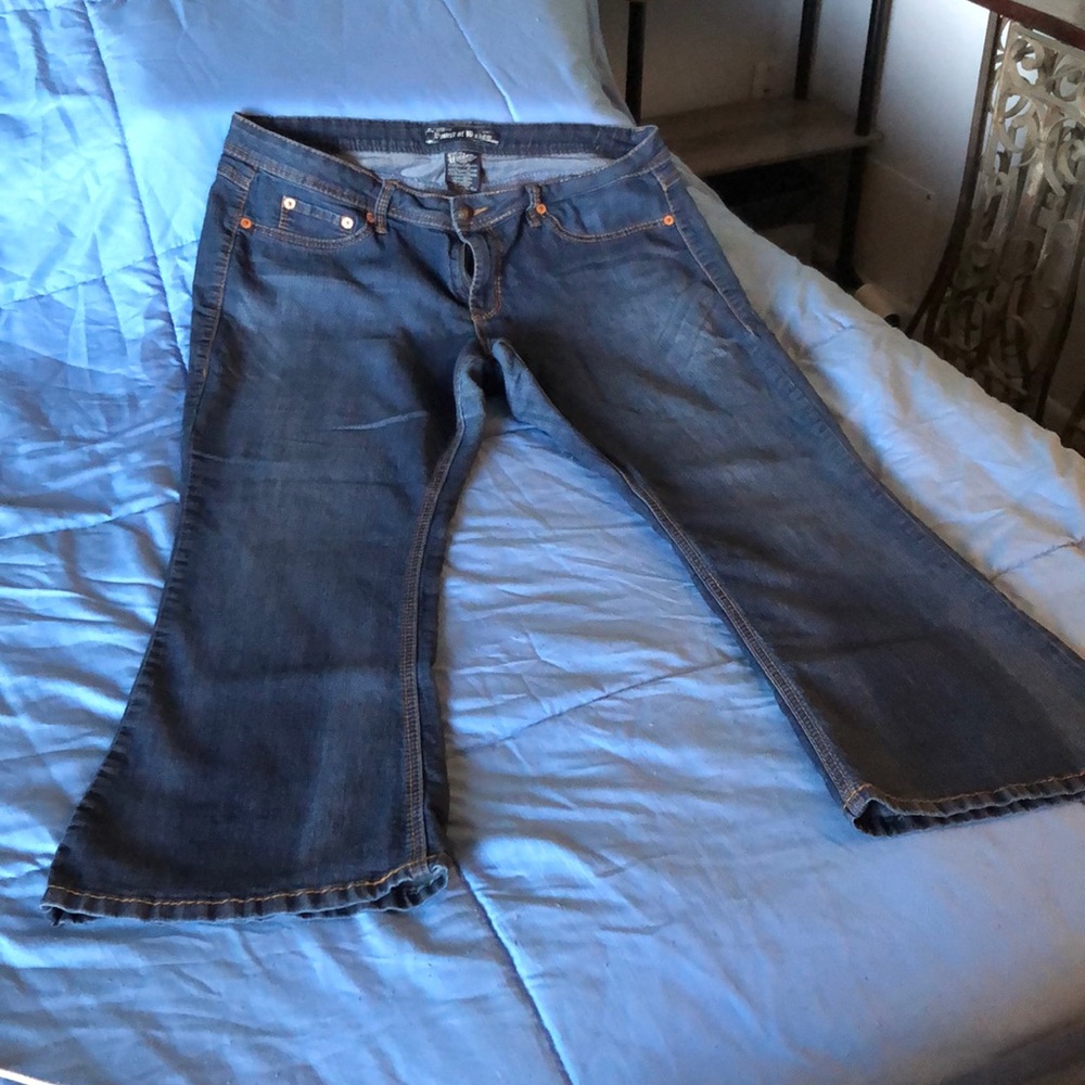 Bootcut Faded Blue Denim Jeans *stretch*